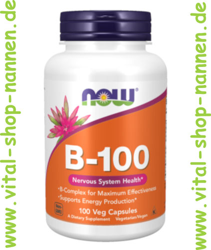 Vitamin B-100 Complex, 100 veg. Kapseln
