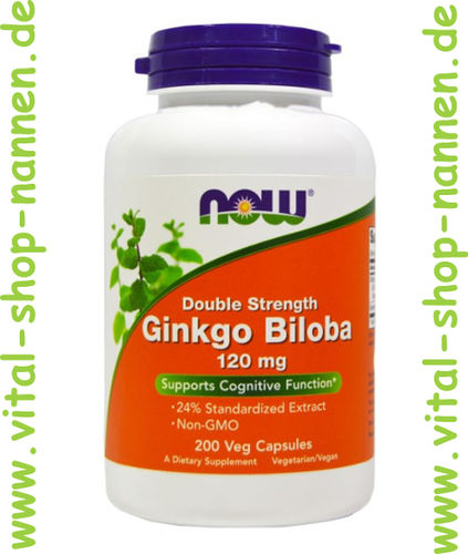 Ginkgo Biloba, 120 mg, 200 Vcaps
