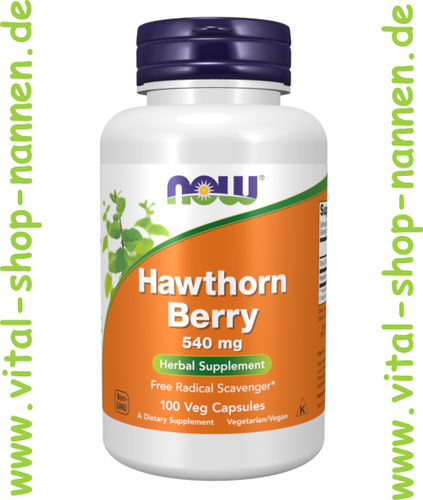 Weißdorn Hawthorn Berry, 540 mg, 100 Vcaps