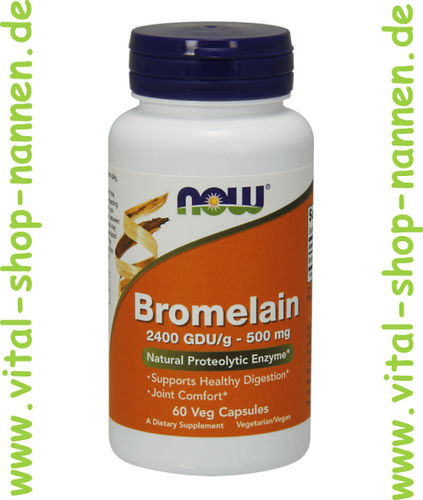 Bromelain 500 mg 2400 GDU/g 60 Vcaps