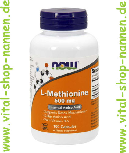 L-Methionine, 500 mg, 100 Kapseln