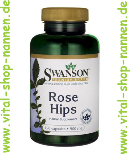 Rose Hips, Hagebutte 500 mg,120 Kapseln