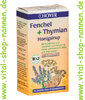 Fenchel + Thymian Honigsirup 250g, Bio
