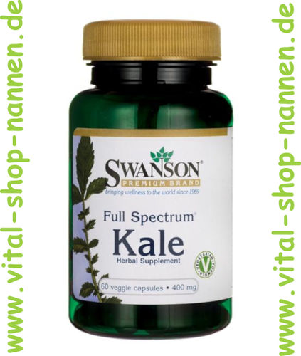 Full Spectrum Kale, Grünkohl 400 mg, 60 veg.Kapseln