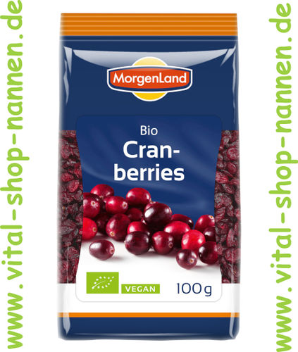 Bio-Cranberries, gesüßt, getrocknet 100 g