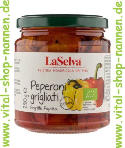 Paprika gegrillt in Olivenöl 280g Bio