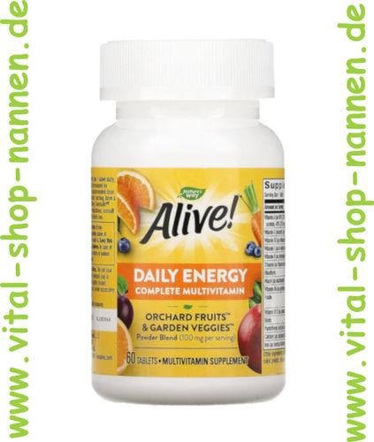 Alive,Once Daily, Multivitamin 60 Tabletten
