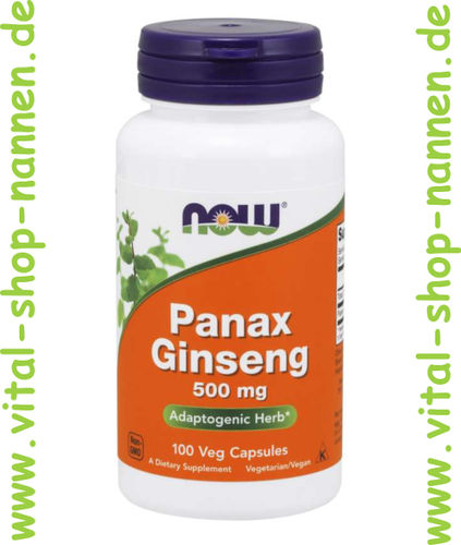 Panax Ginseng 500 mg 100 veg. Kapseln