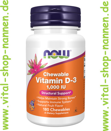 Vitamin D-3 1000 IU, 180 Kautabletten