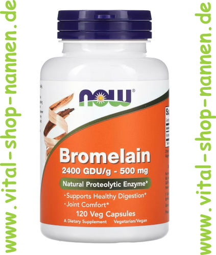 Bromelain 500 mg 2400 GDU/g 120 Vcaps